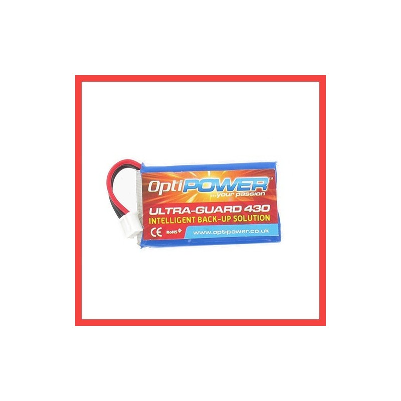 OptiPower ULTRA-GUARD 430 Back Up Solution Replacement 430Mah Lipo Battery