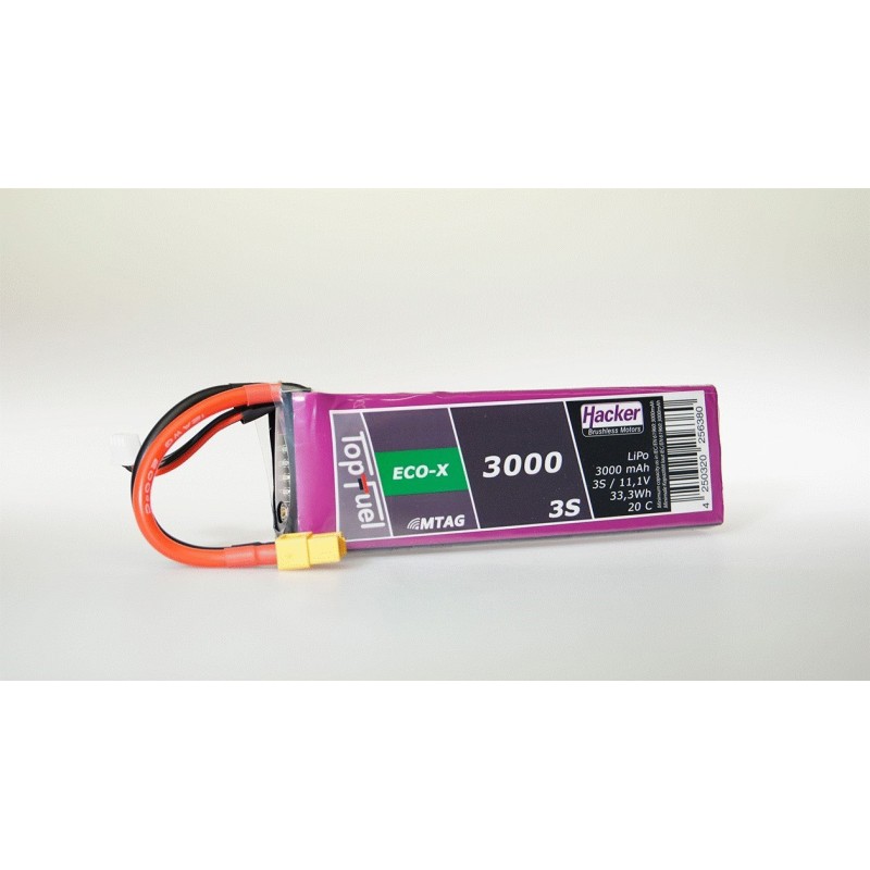 TopFuel LiPo 20C-ECO-X 3000mAh 3S XT60